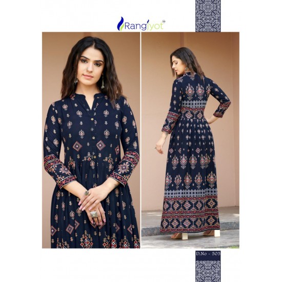 Rangjyot kurti Sehnaaz Vol-5