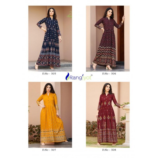 Rangjyot kurti Sehnaaz Vol-5