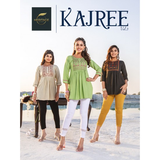 HERITAGE KURTI KAJREE VOL-3