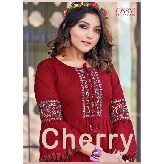 OSSM KURTI Cherry