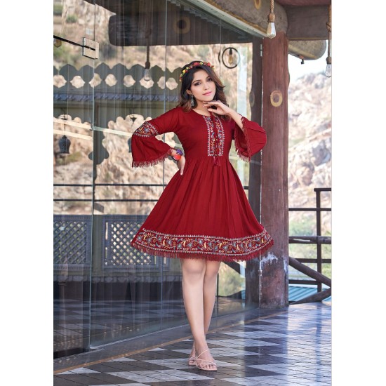 OSSM KURTI Cherry