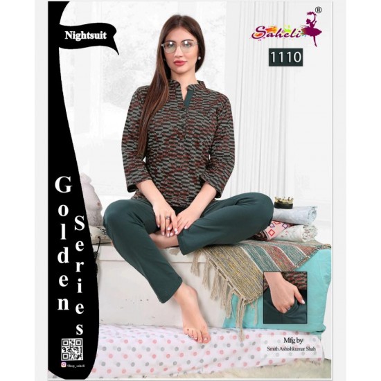 saheli Placket Kurti Nightsuit