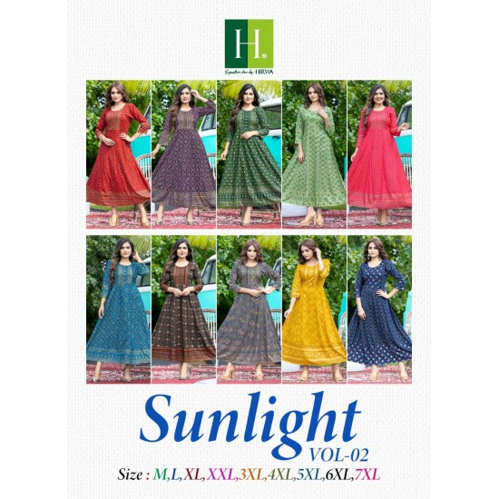 HIRWA KURTI SUNLIGHT VOL.2