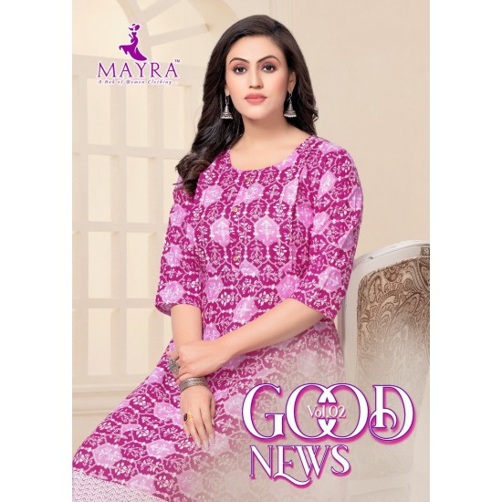 MAYRA KURTI GOOD NEWS VOl-2