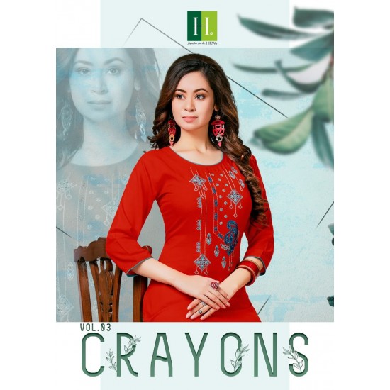 HIRWA KURTI CRAYONS VOL 3