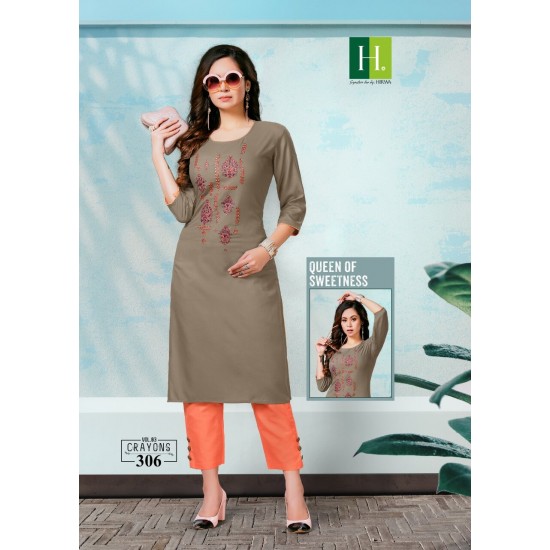 HIRWA KURTI CRAYONS VOL 3