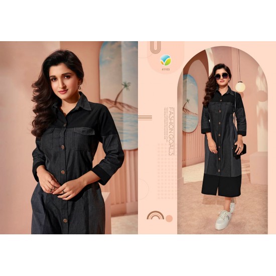 TUMBAA KURTI THE DENIM-3