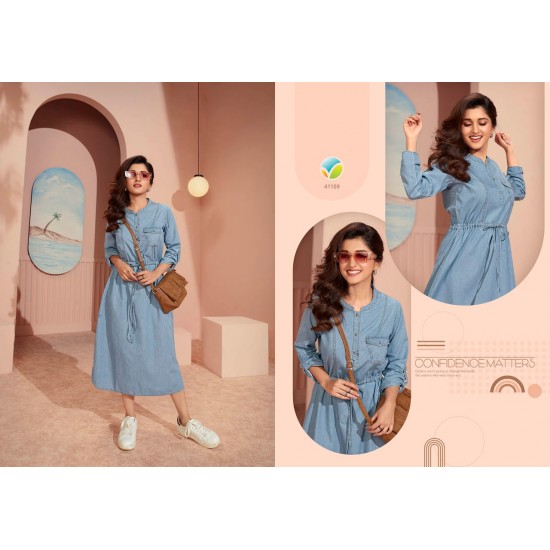 TUMBAA KURTI THE DENIM-3