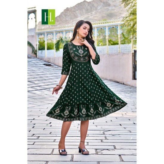 HIRWA KURTI KRYSTLE