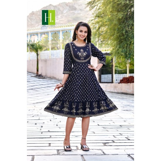 HIRWA KURTI KRYSTLE