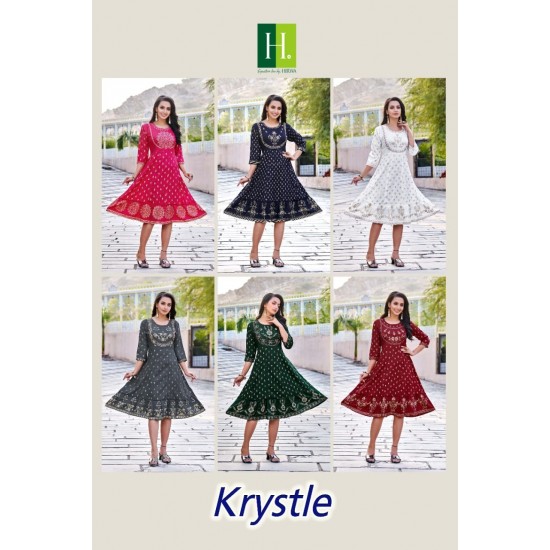 HIRWA KURTI KRYSTLE