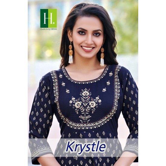 HIRWA KURTI KRYSTLE