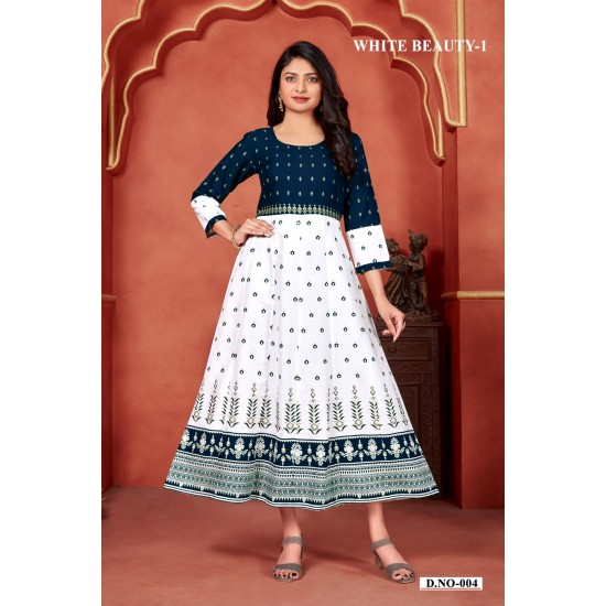 Banwery kurti WHITE BEAUTY V-1