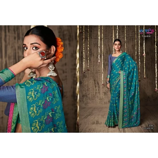 Green Patola Saree New Design Vipul Silk