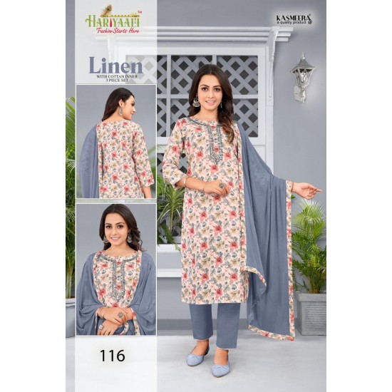 HARIYAALI KURTI LINEN