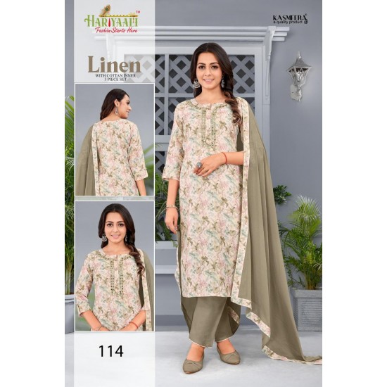 HARIYAALI KURTI LINEN