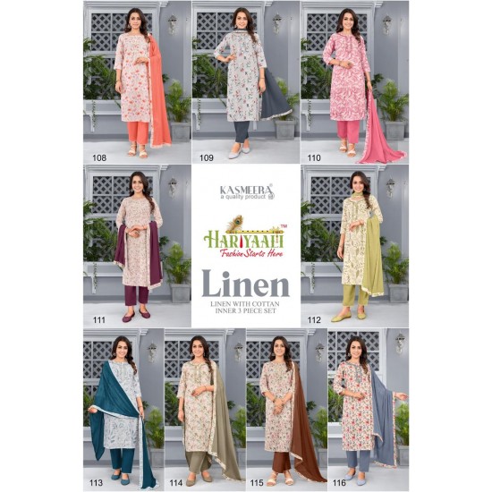 HARIYAALI KURTI LINEN