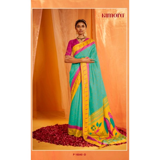 Kimora sarees Meera Paithani 