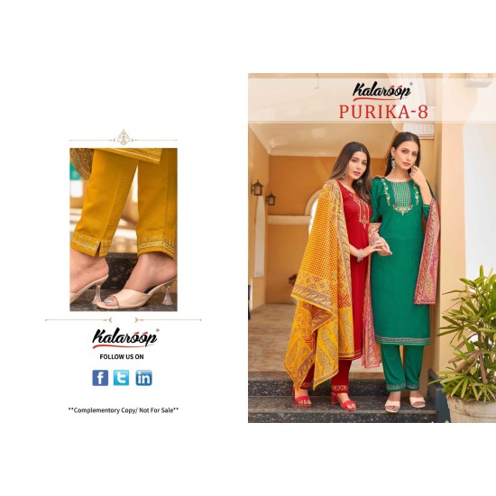 Kalaroop kurti PURIKA VOL 8