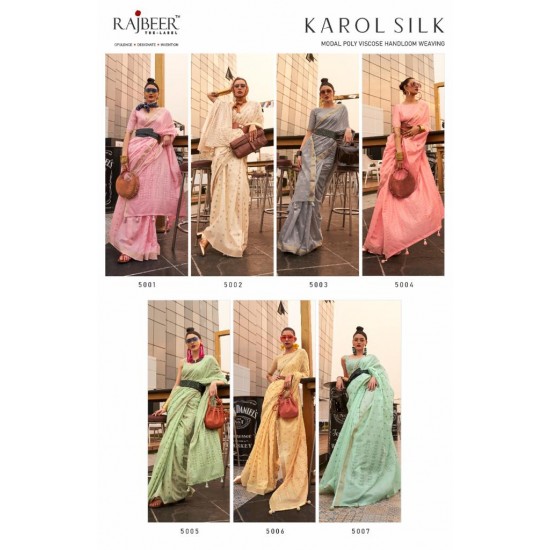 RAJBEER SAREES KAROL SILK