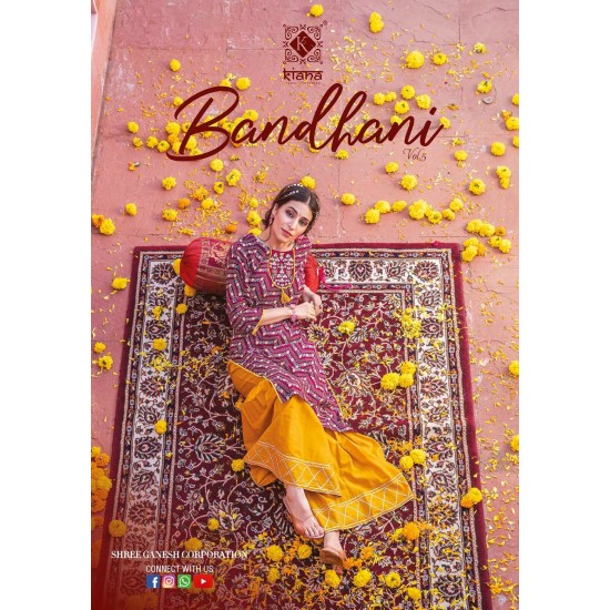 Kiana kurti Bandhani Vol 5