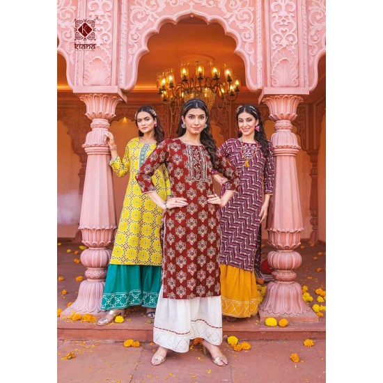 Kiana kurti Bandhani Vol 5