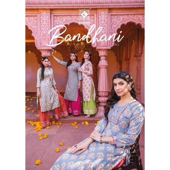 Kiana kurti Bandhani Vol 5