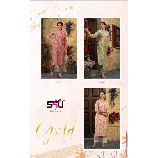 S4U KURTI GOLD