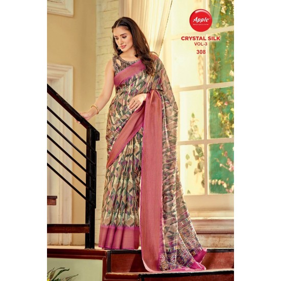 APPLE SAREES CRYSTAL SILK VOL 3