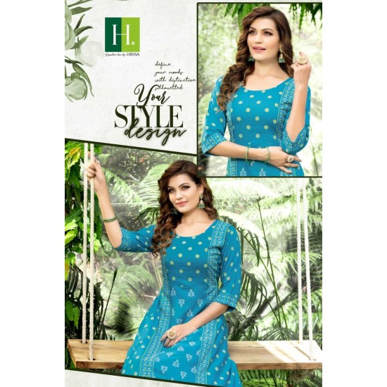 HIRWA KURTI SANJANA