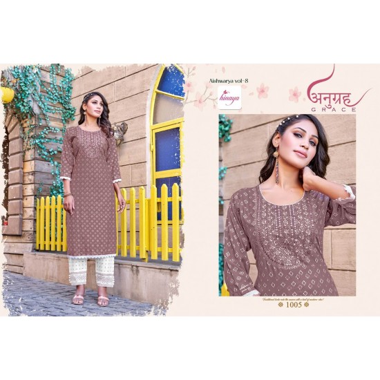 HINAYA KURTI Aishwarya Vol - 8