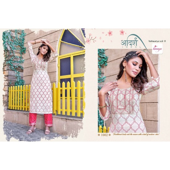 HINAYA KURTI Aishwarya Vol - 8