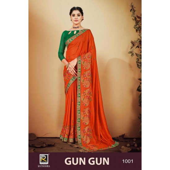 RONISA SAREES Gun gun