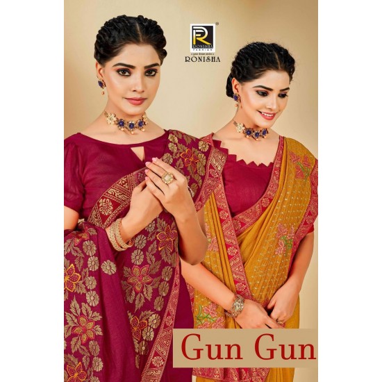 RONISA SAREES Gun gun