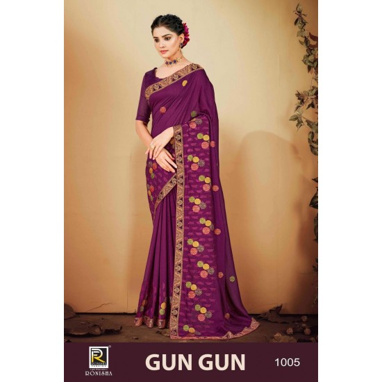 RONISA SAREES Gun gun