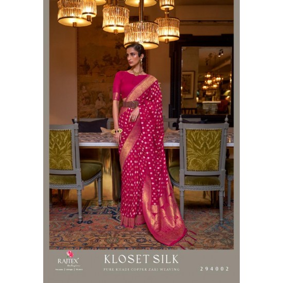 Raj Tex sarees Kloset silk