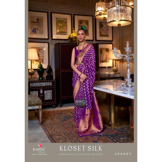 Raj Tex sarees Kloset silk