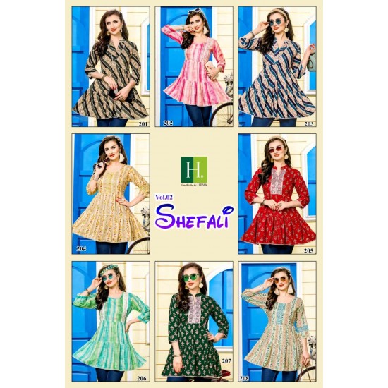 HIRWA KURTI SHEFALI VOL 2