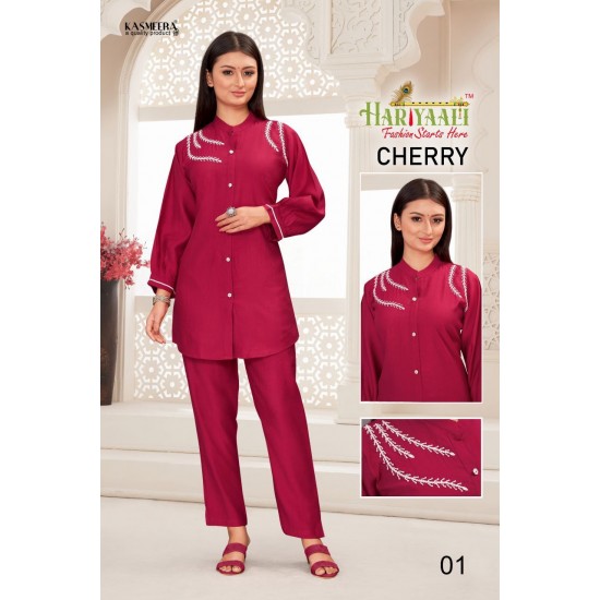 HARIYAALI KURTI CHERRY