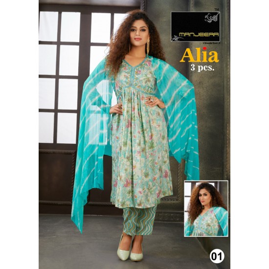 Manjeera kurti Alia 3 pcs