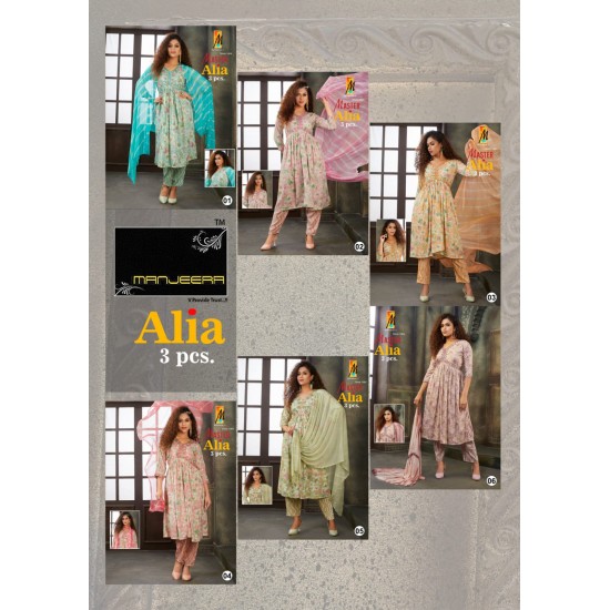 Manjeera kurti Alia 3 pcs