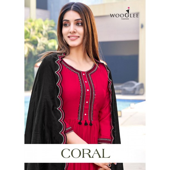 WOOGLEE KURTI CORAL