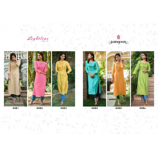 Rangoon kurti LIGHT LINE Vol 12