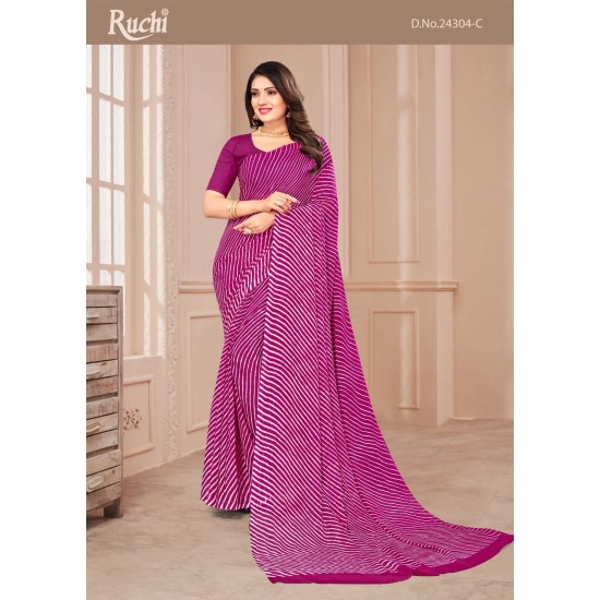 RUCHI SAREES STAR CHIFFON VOL-107