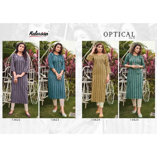  Kalaroop kurti Optical Vol 3