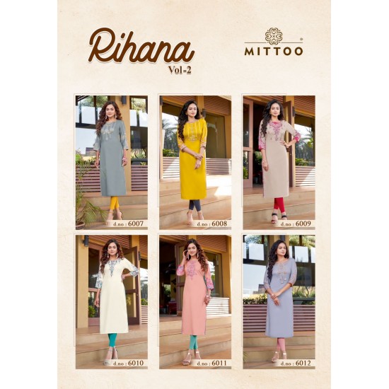 MITTOO KURTI RIHANA VOL 2