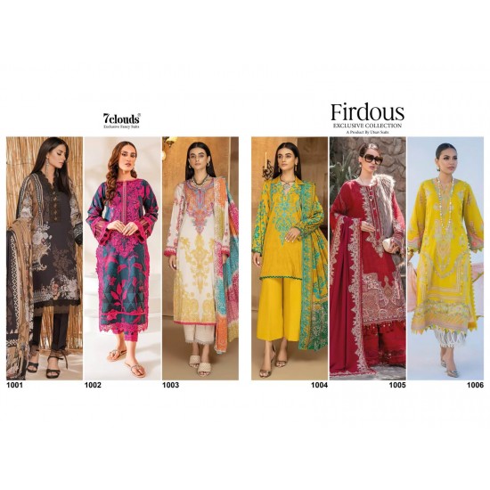 7 Clouds kurti Firdous collection-1 