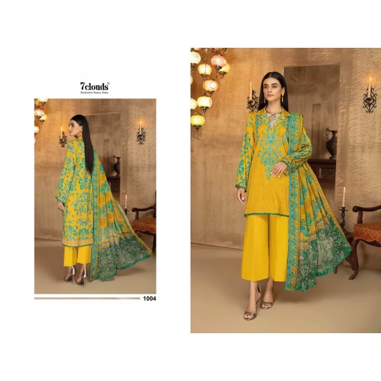 7 Clouds kurti Firdous collection-1 