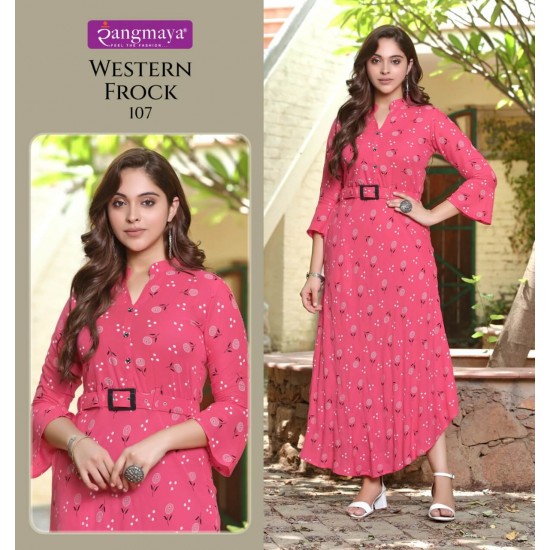 RANGMAYA KURTI WESTERN FROCK 