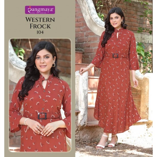 RANGMAYA KURTI WESTERN FROCK 